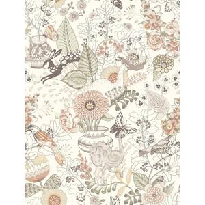 Whimsy Coral Fauna Wallpaper