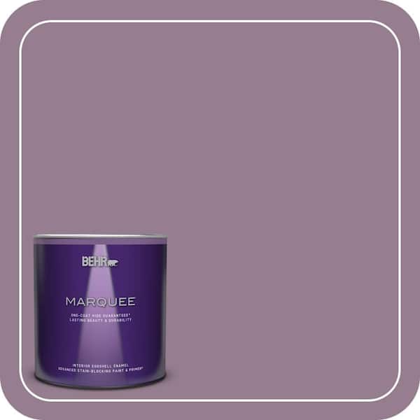 BEHR MARQUEE 1 qt. #680F-5 Plum Swirl Eggshell Enamel Interior Paint & Primer