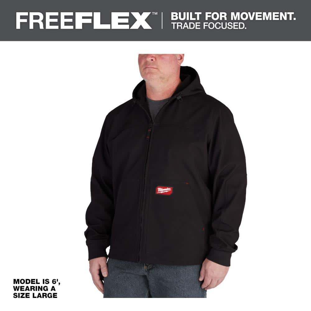 ジャケット・アウター F.C.R.B. STRETCH LIGHT WEIGHT HOODED Milwaukee Men's Medium Black FREEFLEX Softshell Hooded