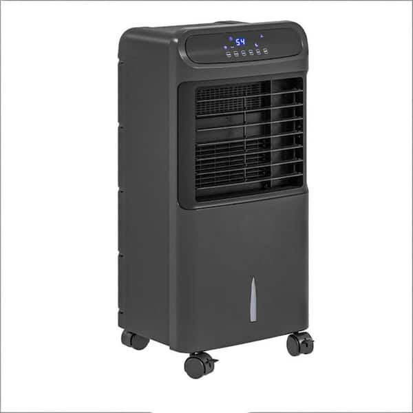 Portable Swamp Cooler, 3-In-1 Ice Cooling Fan,Evaporative Air Cooler in Black