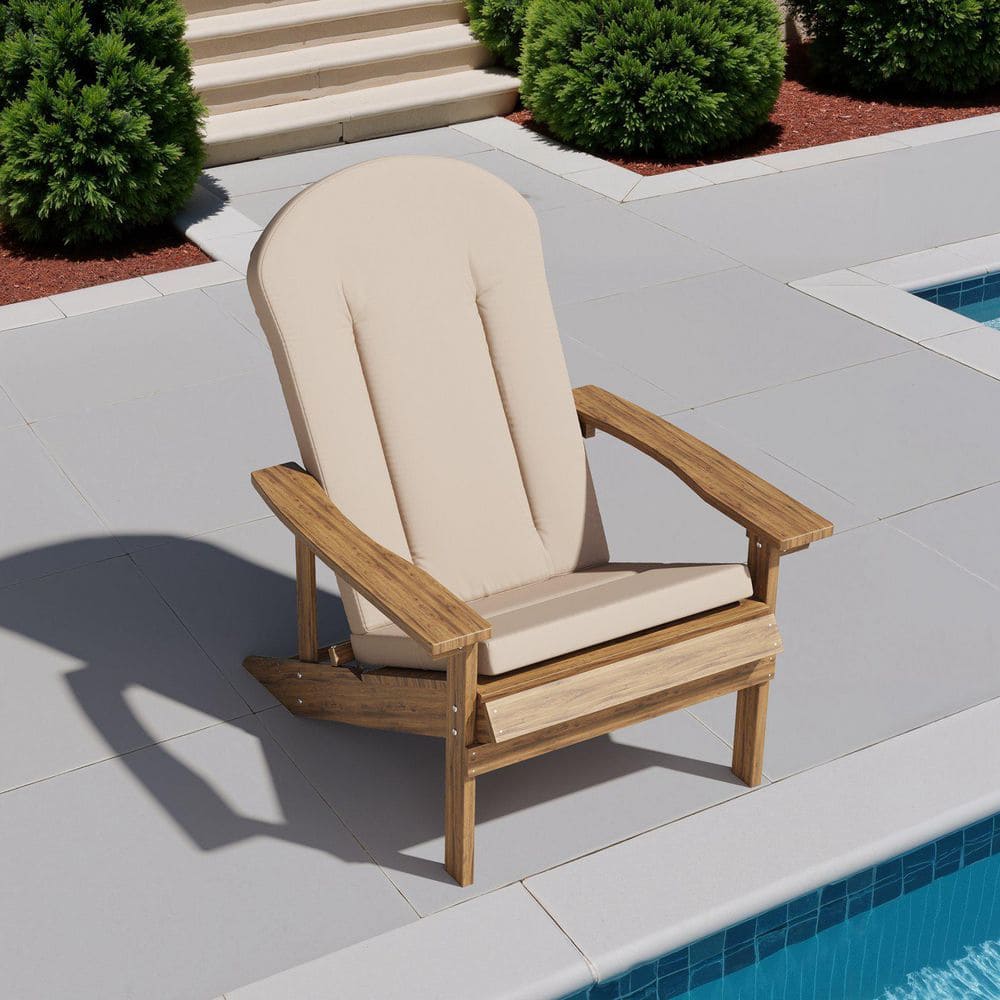 41 in. x 20 in. Deep Seating Outdoor Adirondack Chair Cushion in Beige price drop on PriceWatchPro