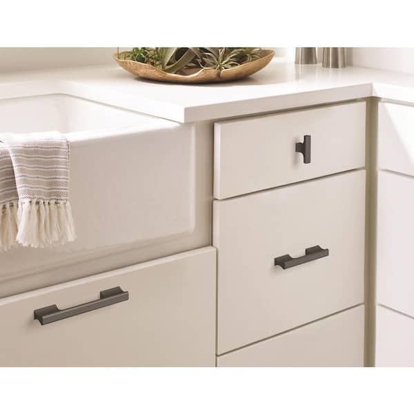 Status 2 in. (51mm) Modern Matte Black Bar Cabinet Knob