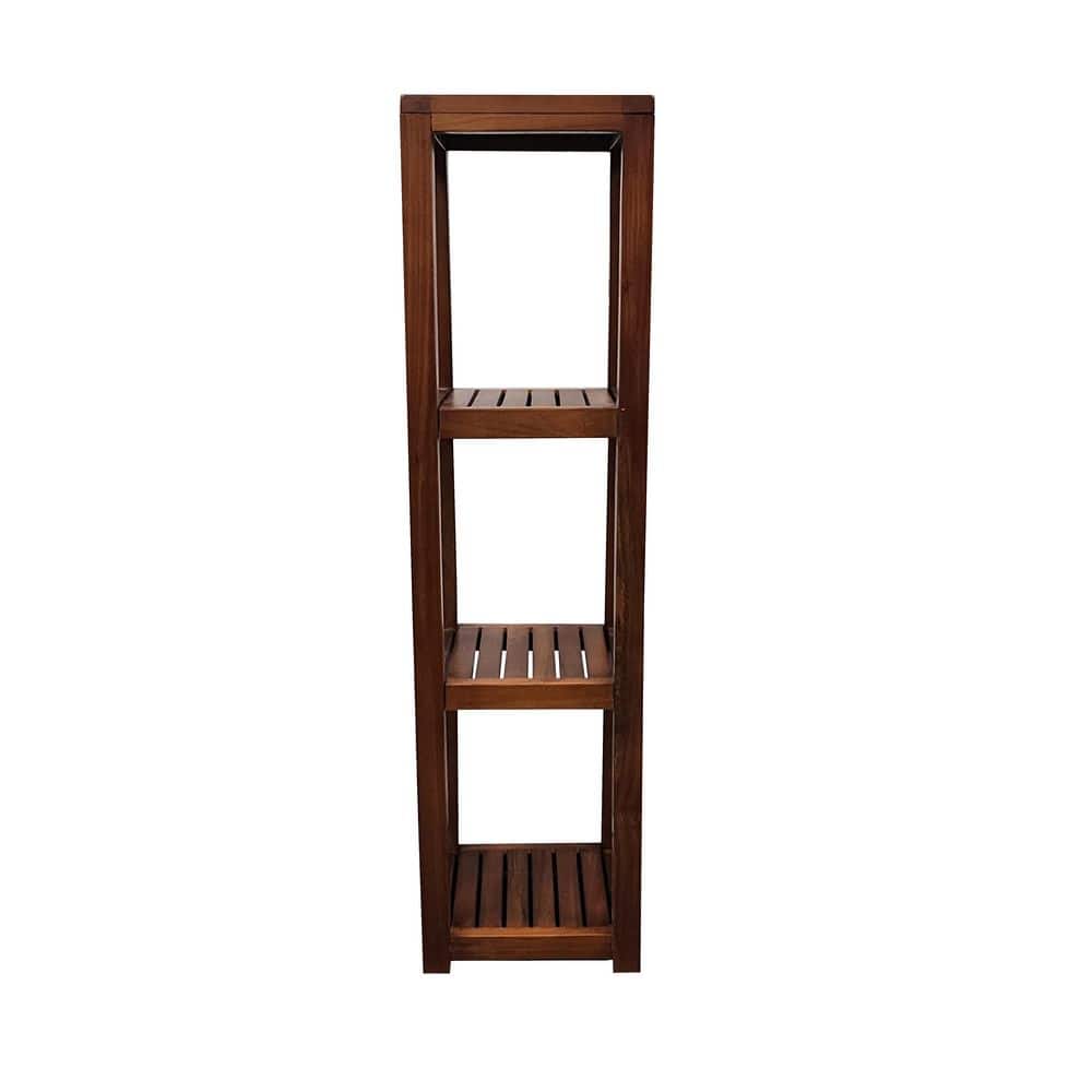 12 in. W x 45 in. H x 12 in. D Teak Square Shelf in Brown price history on PriceWatchPro