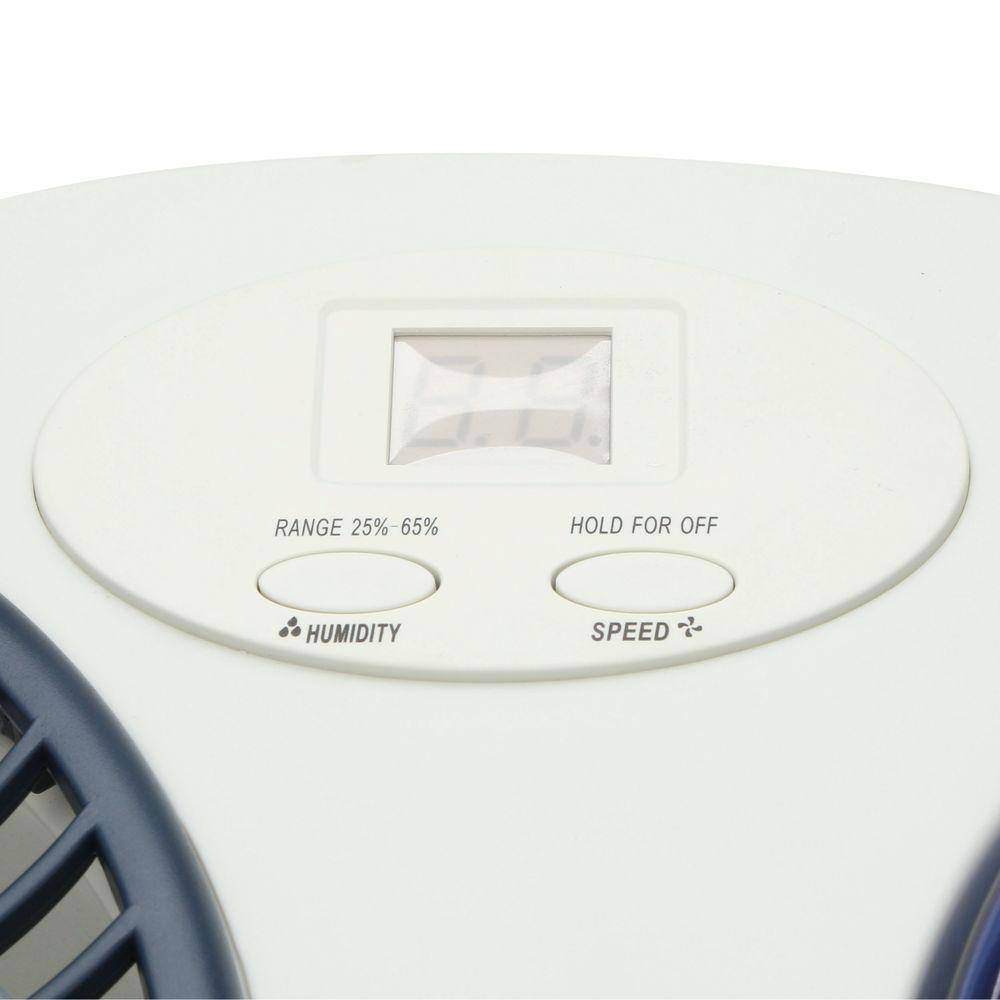 White Digital Evaporative Tabletop Humidifier with Humidistat