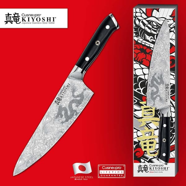 Cuisine::pro KIYOSHI 8 in. Stainless Steel Full Tang Chef's Knife 1034401 -  The Home Depot