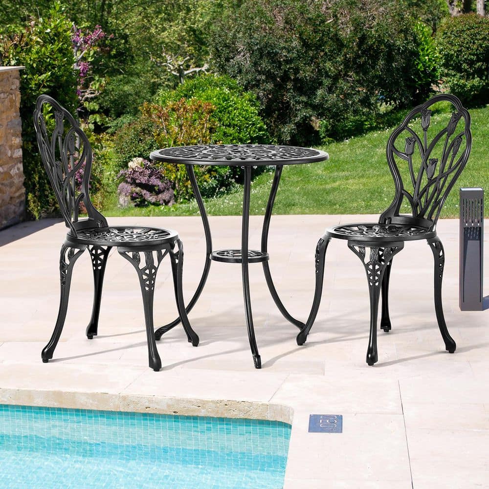 European Style 3-Piece Cast Aluminum Outdoor Bistro Set price history on PriceWatchPro