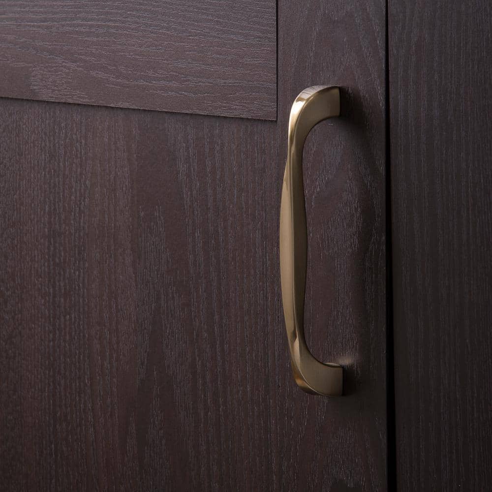 Elusive Golden Nickel Modern Bar Cabinet Handles with Mounting Hardware