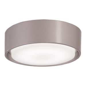 Simple 1-Light LED Silver Ceiling Fan Light Kit