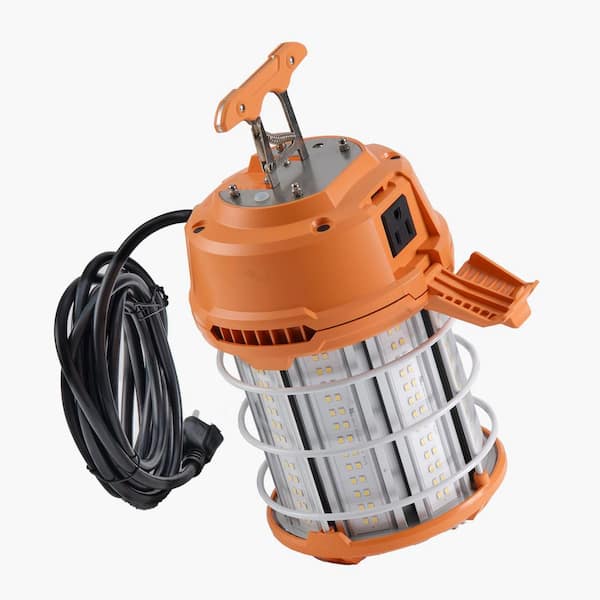LED Temporary Work Light, Durable and Water-Resistant, Connectable up to 8 Units, for Ceiling/Stand, 100W 14400 lm 5000K
