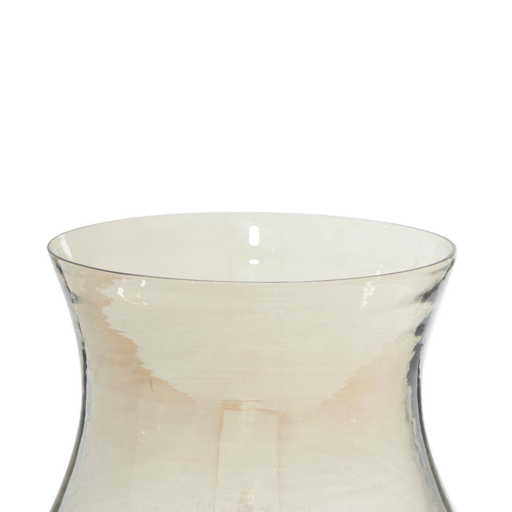 Gold Glass Traditional Hurricane Candle Lantern