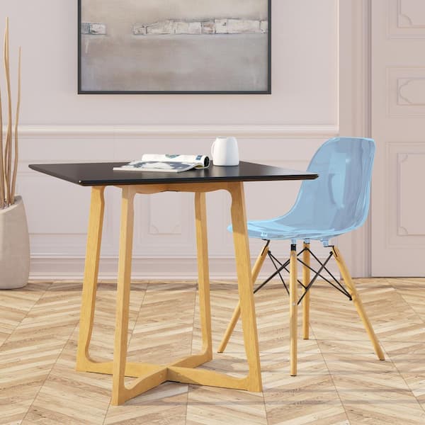 Leisuremod Dover Transparent Blue Side Chair