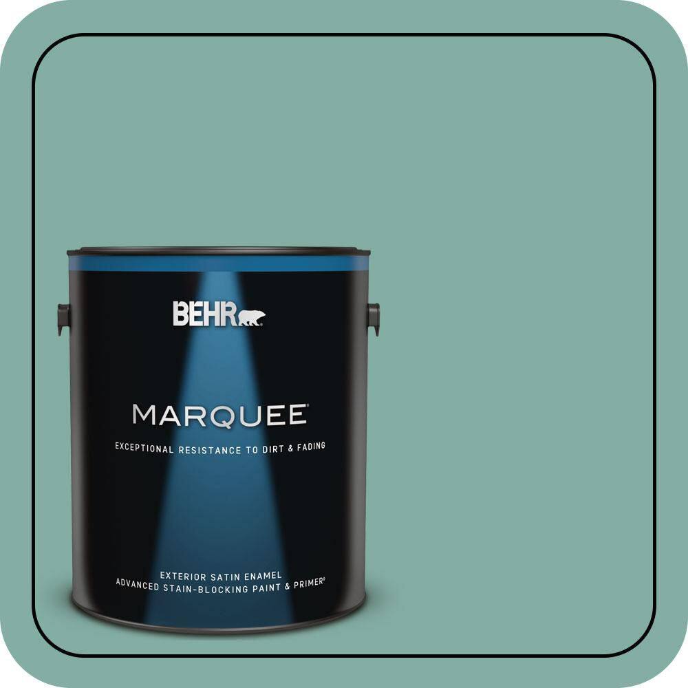 BEHR MARQUEE 1 gal. #M440-4 Summer Dragonfly Satin Enamel Exterior Paint & Primer 945401 - The ...
