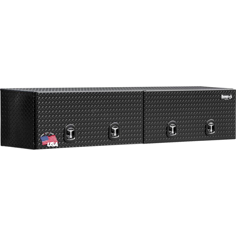 18 in. x 16 in. x 96 in Black Diamond Tread Aluminum Top Mount Truck Tool Box with Flip-Up Doors price history on PriceWatchPro