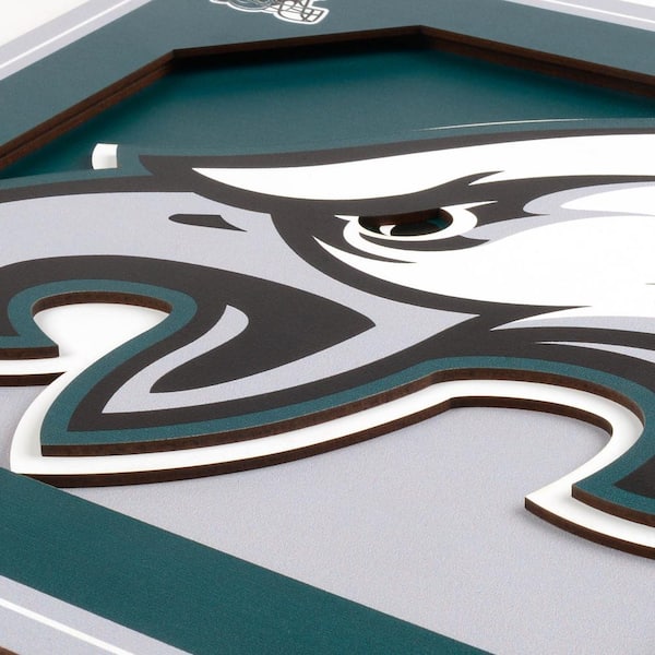 Philadelphia Eagles Love 12x12 Canvas Art 