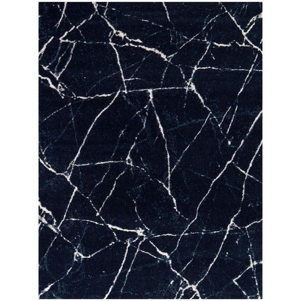 BALTA Avenaim Navy 8 ft. x 10 ft. Abstract Area Rug