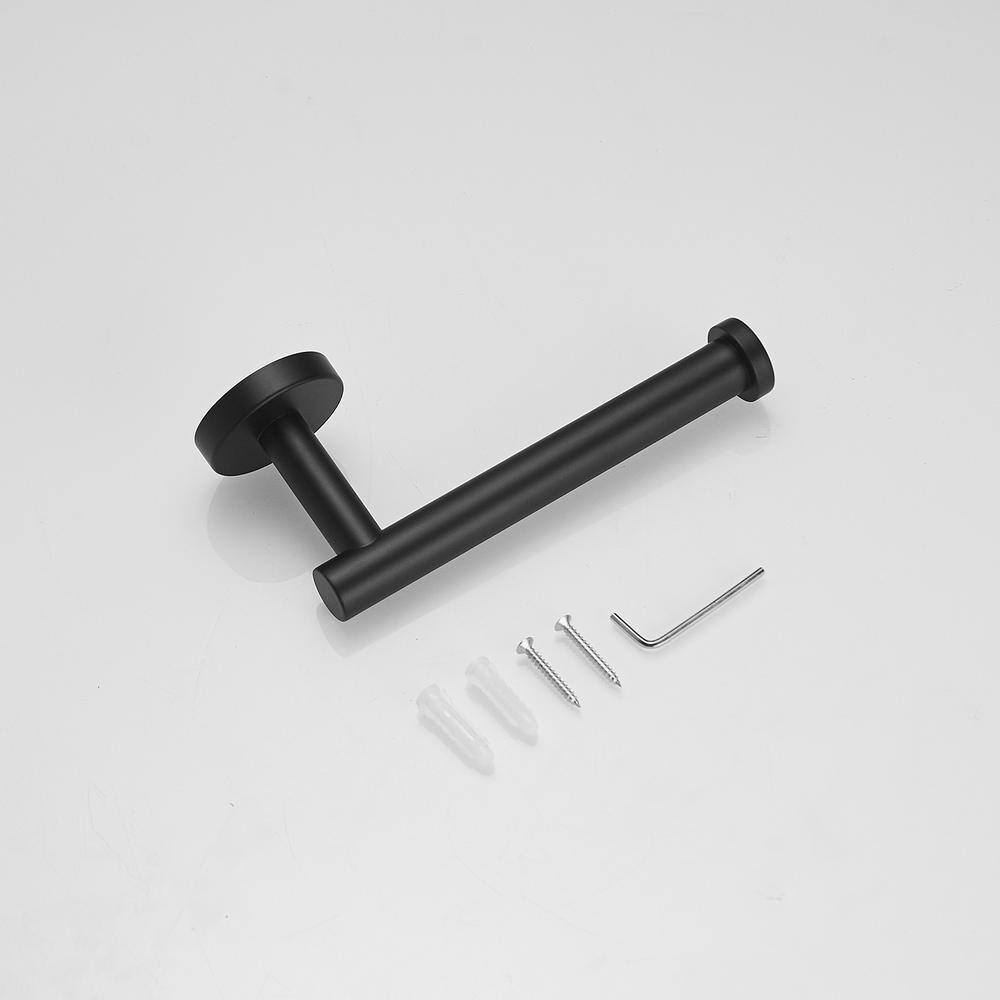 Matte Black Stainless Steel Wall Mounted Toilet Paper Holder