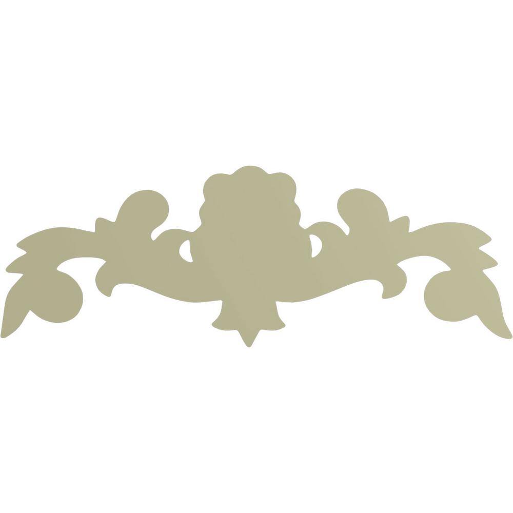 Primed Polyurethane Architectural Crown Onlay with Scrolls