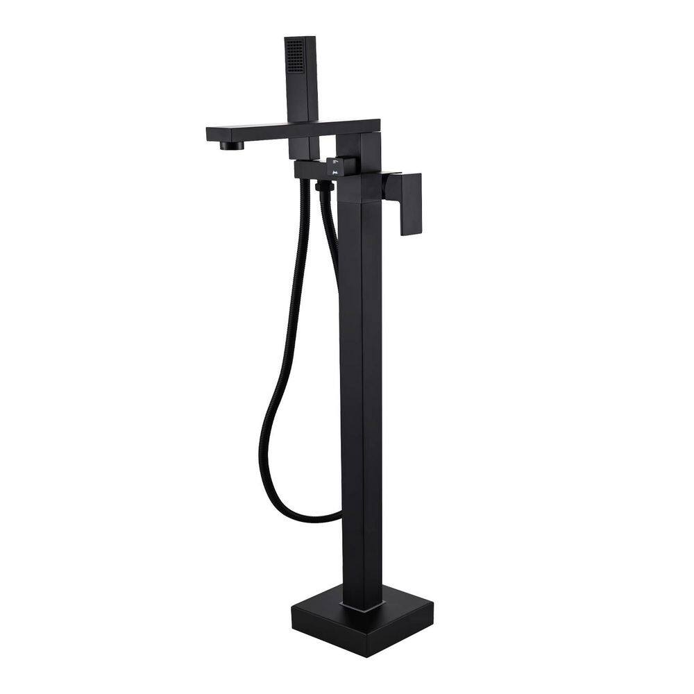 42 7/8-in. Single-Handle Freestanding Tub Faucet with Hand Shower Head in Matte Black price history on PriceWatchPro