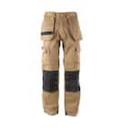 DEWALT ProTradesman Men's 34 in. W x 31 in. L Tan Polyester/Cotton