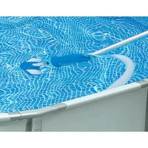 Deluxe Maintenance Cleaning Kit and 12 ft. Round Frame Easy Set Pool Cover