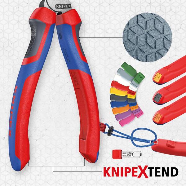 KNIPEX 8 in. High Leverage Diagonal Cutters with Comfort Grip 74