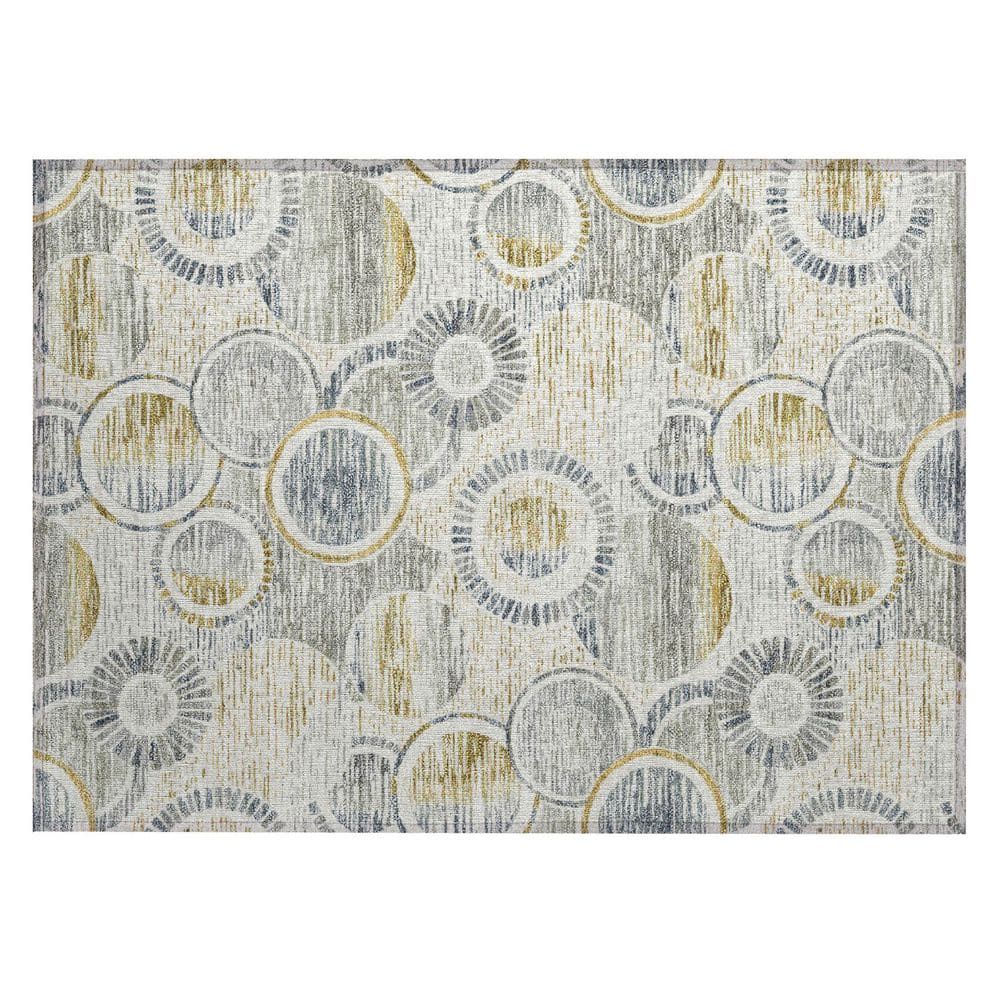 Chantille Machine Washable Indoor/Outdoor Abstract ACN2206 Ivory 1 ft. 8 in. x 2 ft. 6 in. Accent Rug price history on PriceWatchPro