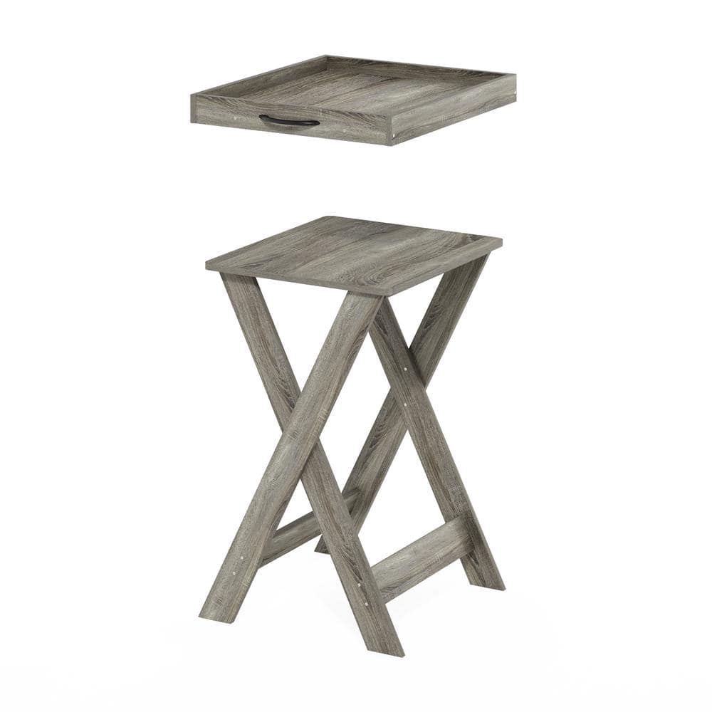 French Oak Classic Removable Tray Outdoor Tray Table