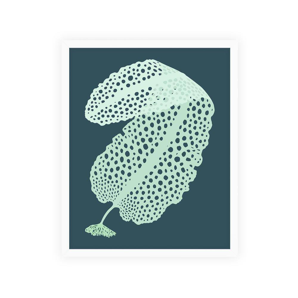 Modern Leaves Framed Nature Art Print 42 in. x 34 in.