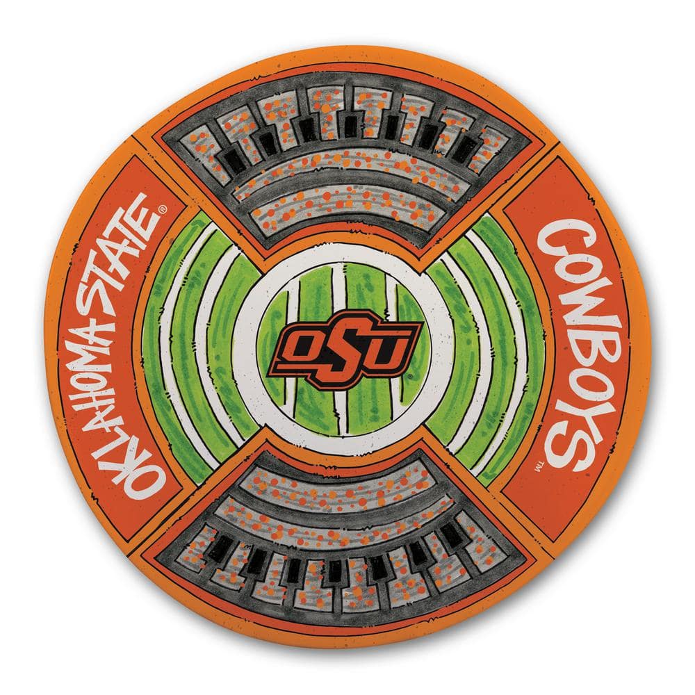 Magnolia Lane Oklahoma State Football Stadium Melamine Platter