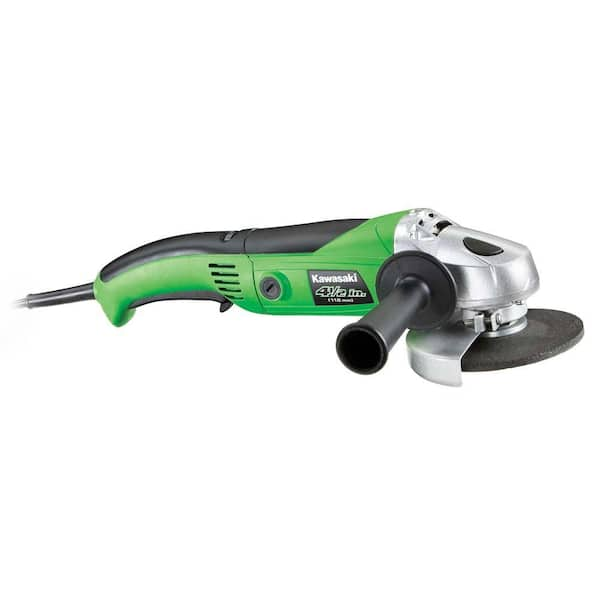 Kawasaki 7.5-Amp 4.5 in. Variable Speed Long Handle Angle Grinder