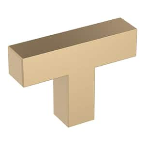 Intersect 1-15/16 in. Modern Champagne Bronze Bar Cabinet Knob