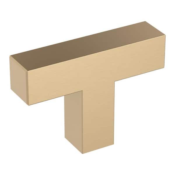 Amerock Intersect 1-15/16 in. Modern Champagne Bronze Bar Cabinet Knob