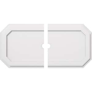 36 in. W x 18 in. H x 2 in. ID x 1 in. P Emerald Architectural Grade PVC Contemporary Ceiling Medallion (2-Piece)