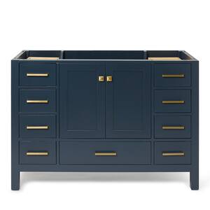 Cambridge 48 in. W x 21.5 in. D Bath Vanity Cabinet Only in Midnight Blue