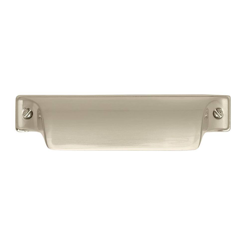 Gold Polished Cup Pull with Mounting Hardware