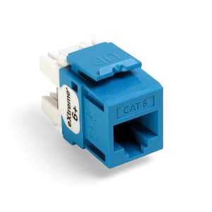 QuickPort Extreme CAT 6 T568A/B Wiring Connectors, Blue (25-Pack)