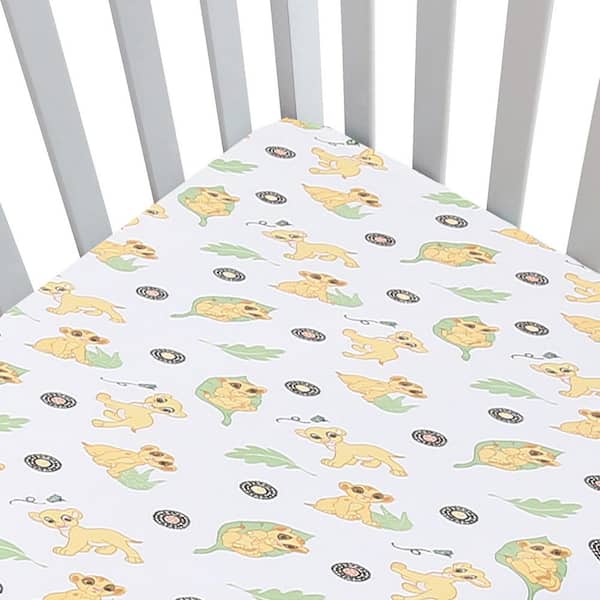 Cozy Line Home Fashions Animal Giraffe Print Lion King Safari 3 Piece Colorful Yellow Green Tan Cotton Crib Toddler Fitted Sheets Brown, Lion King Toddler Bed Sheets