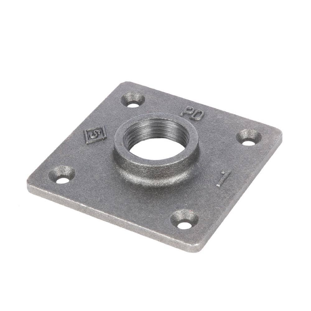 1 in. Black Iron Square Floor Flange price history on PriceWatchPro