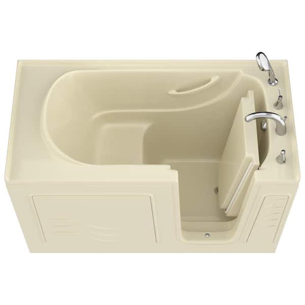Universal Tubs HD Series 30 in. x 60 in. Right Drain Quick Fill Walk-In Soaking Bathtub in Biscuit