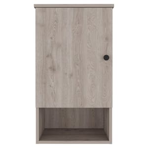 16.2 in. W x 28.5 in. H Medium Rectangular Light Gray Wooden Surface Mount Medicine Cabinet without Mirror