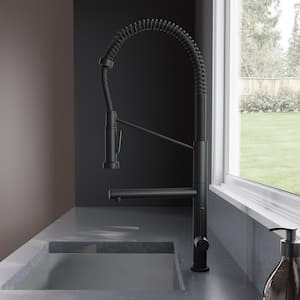 Novuet Single-Handle Pull-Down Sprayer Kitchen Faucet with Pot Filler in Matte Black