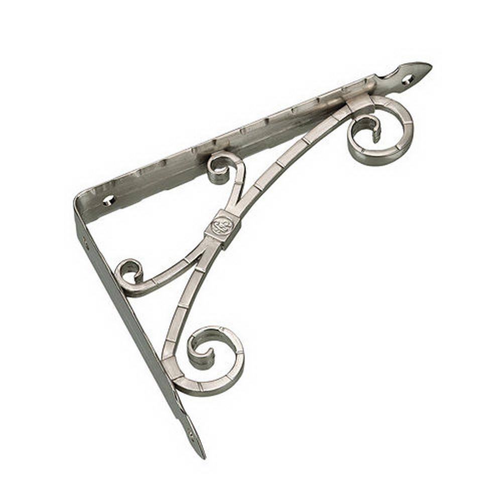 9-1/8 in. (232 mm) x 7-1/8 in. (181 mm) Brushed Nickel Aluminum Decorative Shelf Bracket price history on PriceWatchPro