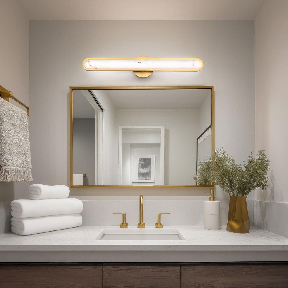 Serena 24 in. 1-Light Black Integrated LED Vanity Light 3000K price history on PriceWatchPro
