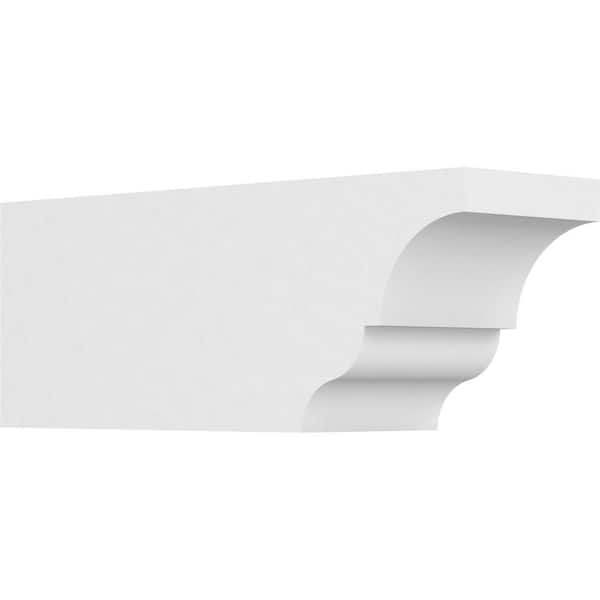 Ekena Millwork 5 in. x 6 in. x 16 in. Asheboro PVC Rafter Tail Brace