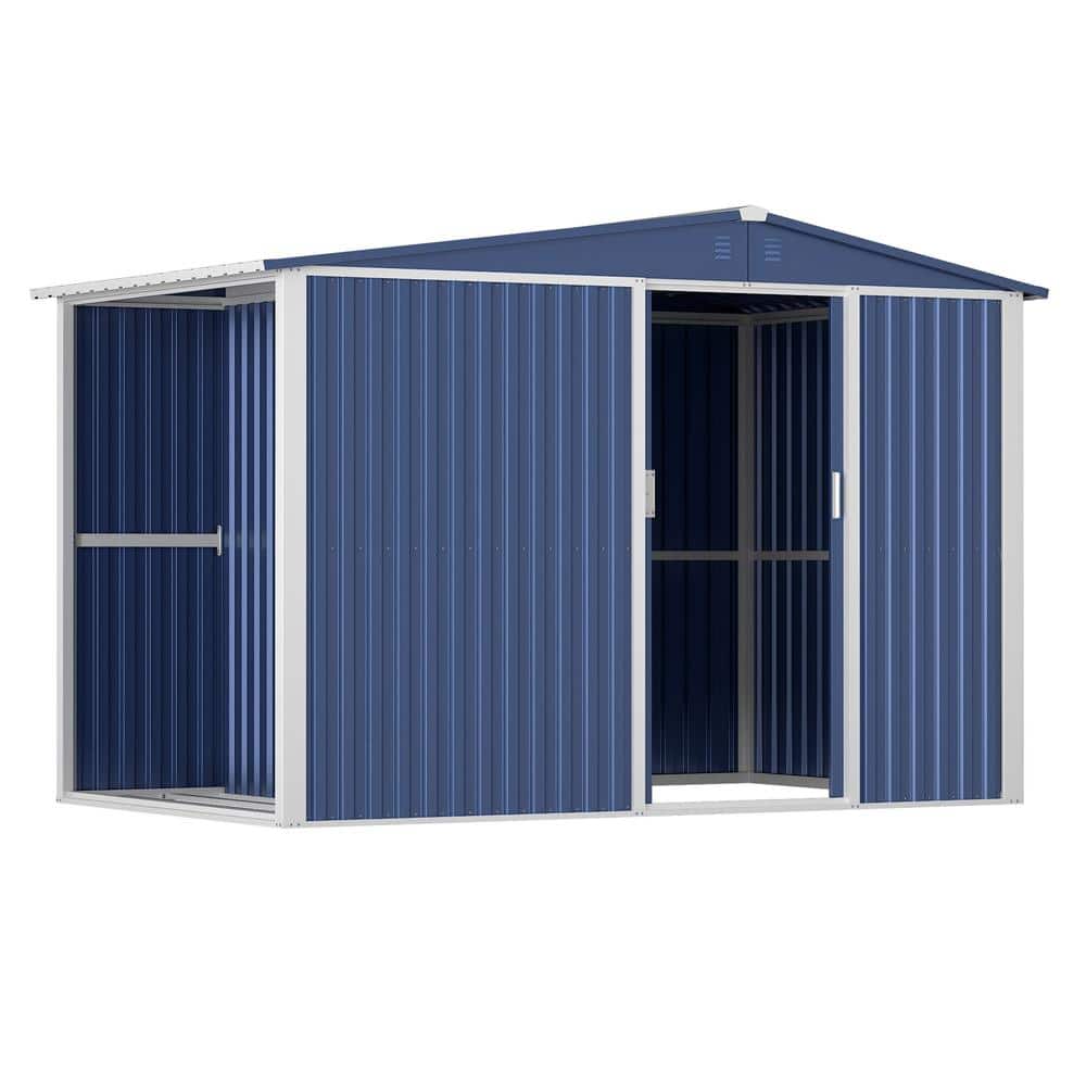 Professional Install Metal Shed 10 ft. W x 6 ft. D Metal Shed with Sliding 