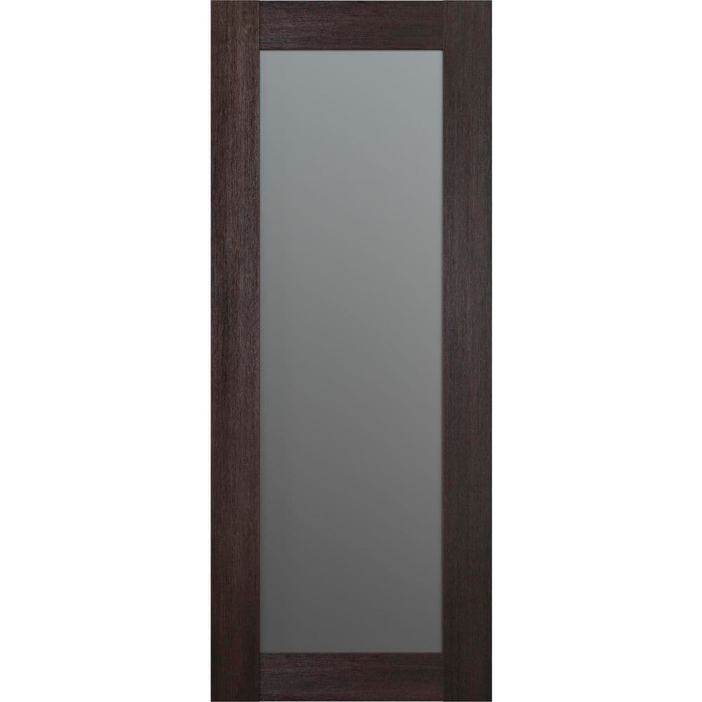 Avon 207 N 24 in. х 84 in. No Bore Full Lite Frosted Glass Veralinga Oak Solid Composite Core Wood Interior Door Slab price history on PriceWatchPro