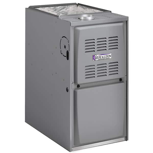 ROYALTON 44,000 BTU 80% AFUE Single-Stage Upflow/Horizntal Forced Air Natural Gas Furnace with ECM Blower Motor