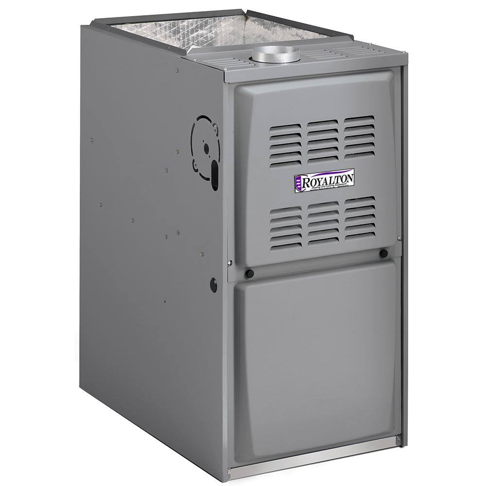 ROYALTON 88,000 BTU 80% AFUE Single-Stage Upflow/Horizntal Forced Air Natural Gas Furnace with 5 Ton ECM Blower Motor -  80G1UH090CE20