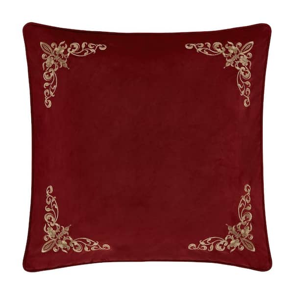 Unbranded Nicholas Crimson Polyester Euro Sham