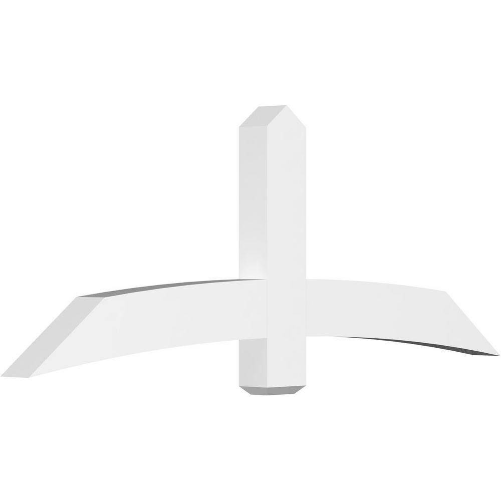 72 in. W x 27 in. H x 4 in. D x 6 in. F, 9/12 Pitch, Bellingham Signature Urethane Gable Bracket, Primed Tan price history on PriceWatchPro